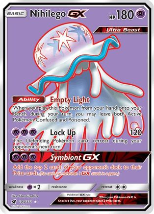 Nihilego GX (Full Art) (103) [SM - Crimson Invasion] Holofoil