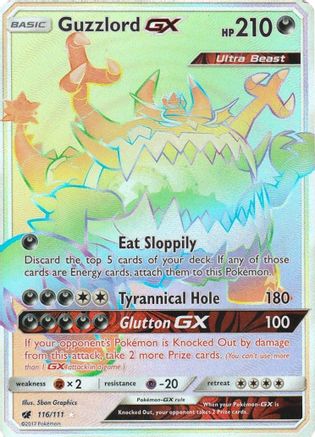 Guzzlord GX (Secret) (116) [SM - Crimson Invasion] Holofoil