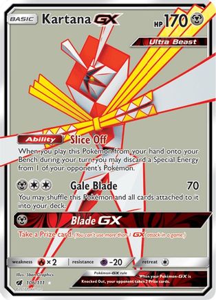 Kartana GX (Full Art) (106) [SM - Crimson Invasion] Holofoil