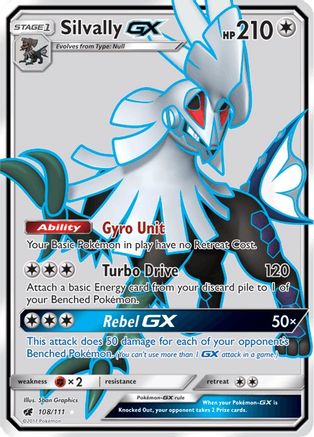 Silvally GX (Full Art) (108) [SM - Crimson Invasion] Holofoil