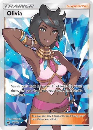Olivia (Full Art) (111) [SM - Crimson Invasion] Holofoil