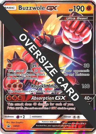 Buzzwole GX - SM69 (SM Black Star Promos) (SM69) [Jumbo Cards] Holofoil