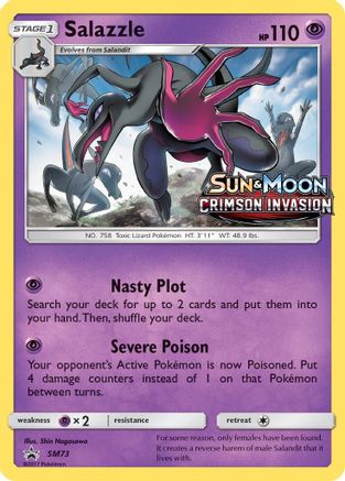 Salazzle - SM73 (Prerelease) (SM73) [SM Promos] Holofoil