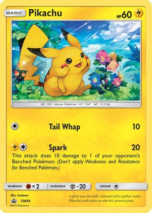 Pikachu - SM86 (SM86) [SM Promos] Holofoil