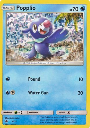 Popplio - 4/12 (4) [McDonald's Promos 2017] Holofoil