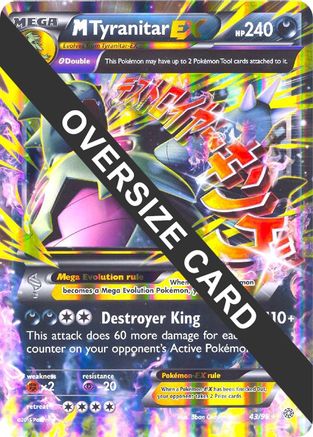 M Tyranitar EX - 43/98 (43) [Jumbo Cards] Holofoil