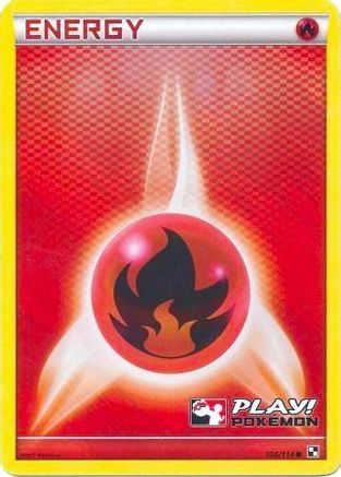 Fire Energy - 106/114 (Play! Pokemon) (106) [League & Championship Cards] Holofoil