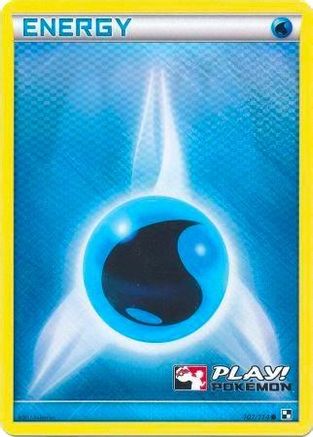Water Energy - 107/114 (Play! Pokemon) (107) [League & Championship Cards] Holofoil