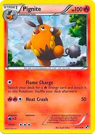 Pignite - 17/114 (Cracked Ice Holo) (17) [Miscellaneous Cards & Products] Holofoil