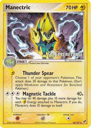 Manectric - 38/107 (Prerelease) (38) [Nintendo Promos]