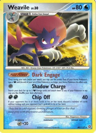 Weavile - 40/132 (40) [Countdown Calendar Promos]