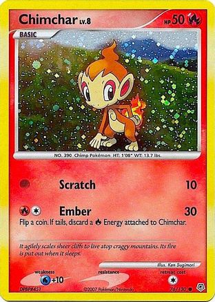 Chimchar - 76/130 (Cosmos Holo) (76) [Miscellaneous Cards & Products] Holofoil