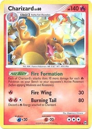 Charizard - 1/99 (Cracked Ice Holo) (1) [Miscellaneous Cards & Products] Holofoil