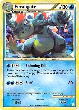 Feraligatr - 20/123 (Cracked Ice Holo) (20) [Deck Exclusives] Holofoil
