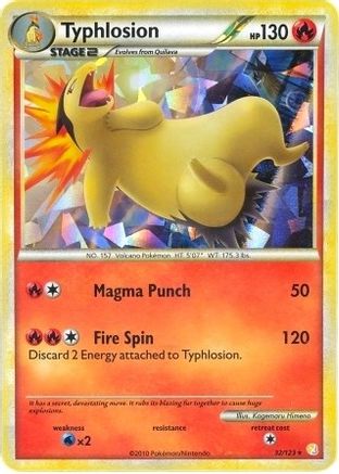Typhlosion - 32/123 (Cracked Ice Holo) (32) [Deck Exclusives] Holofoil