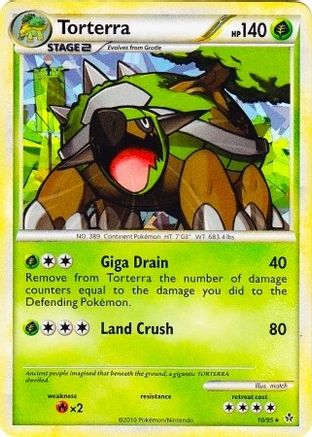 Torterra - 10/95 (Cracked Ice Holo) () [League & Championship Cards] Holofoil
