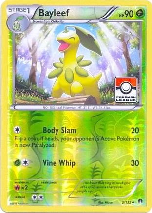 Bayleef - 2/122 (Pokemon League) (2) [League & Championship Cards] Reverse Holofoil