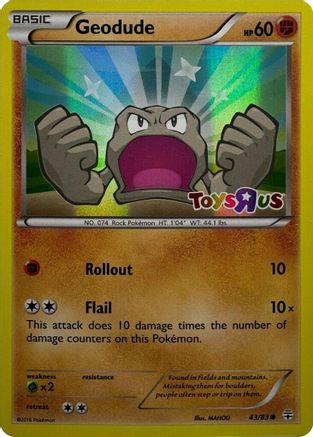 Geodude - 43/83 (Toys R Us Promo) (43) [Miscellaneous Cards & Products] Holofoil