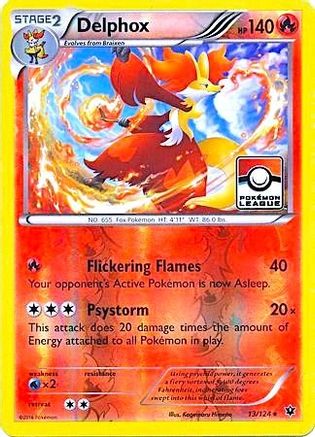 Delphox - 13/124 (Pokemon League) (13) [League & Championship Cards] Reverse Holofoil