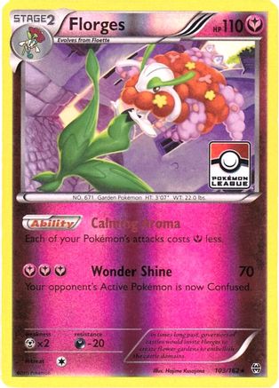 Florges - 103/162 (Pokemon League) (103) [League & Championship Cards] Reverse Holofoil