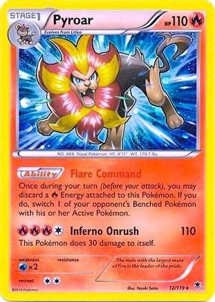 Pyroar - 12/119 (Cosmos Holo) (12) [Blister Exclusives] Holofoil