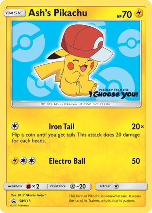 Ash's Pikachu - SM113 (SM113) [SM Promos]