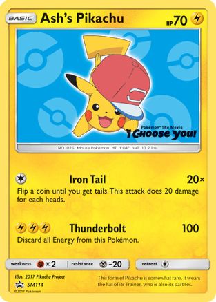 Ash's Pikachu - SM114 (SM114) [SM Promos]