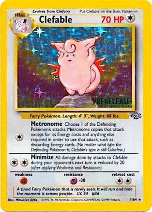 Clefable (Prerelease) (1) [WoTC Promo] Holofoil