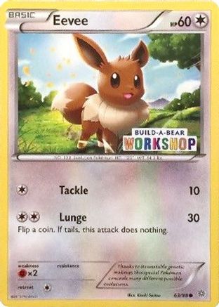 Eevee - 63/98 (Build-A-Bear Workshop Exclusive) (63) [Miscellaneous Cards & Products]