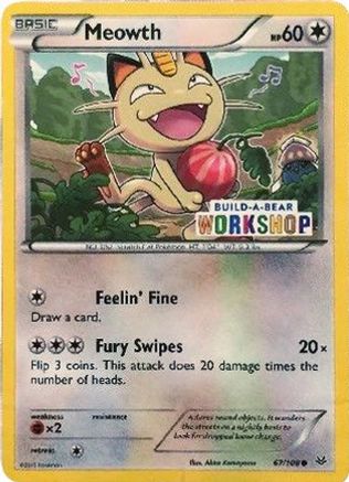 Meowth - 67/108 (Build-A-Bear Workshop Exclusive) (67) [Miscellaneous Cards & Products]