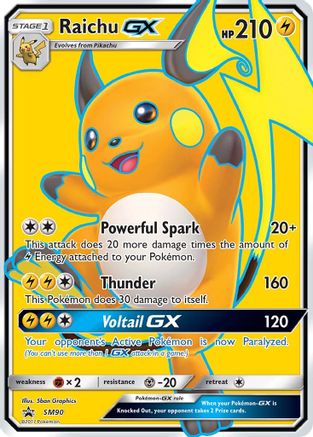Raichu GX - SM90 (SM90) [SM Promos] Holofoil