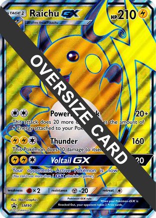 Raichu GX - SM90 (SM90) [Jumbo Cards] Holofoil