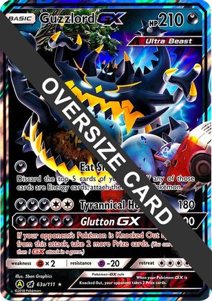 Guzzlord GX - 63a/111 (63a) [Jumbo Cards] Holofoil