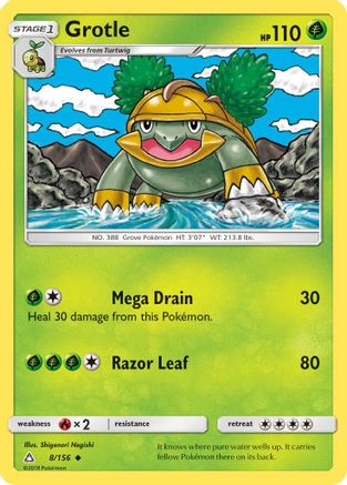 Grotle (8) [SM - Ultra Prism] Reverse Holofoil