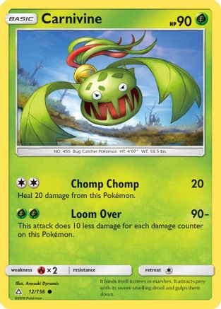 Carnivine (12) [SM - Ultra Prism] Reverse Holofoil