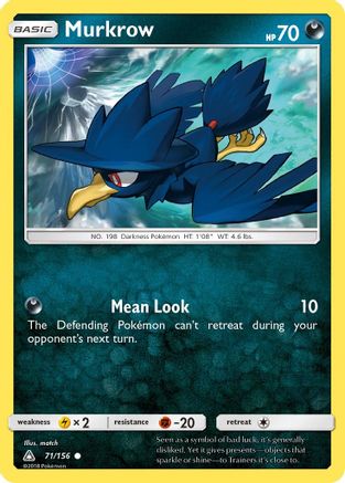 Murkrow (71) [SM - Ultra Prism] Reverse Holofoil