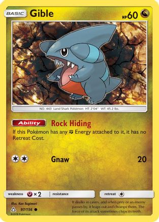 Gible (97) (97) [SM - Ultra Prism] Reverse Holofoil