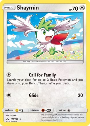Shaymin (111) (111) [SM - Ultra Prism] Reverse Holofoil
