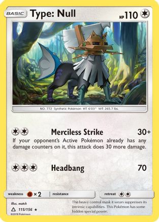 Type: Null (115) [SM - Ultra Prism] Reverse Holofoil