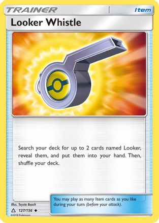 Looker Whistle (127) [SM - Ultra Prism] Reverse Holofoil