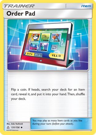 Order Pad (131) [SM - Ultra Prism] Reverse Holofoil