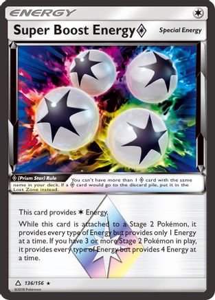 Super Boost Energy Prism Star (136) [SM - Ultra Prism] Holofoil