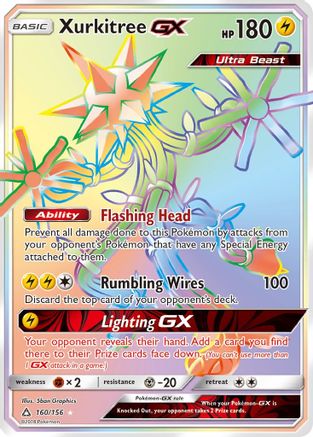 Xurkitree GX (Secret Rare) (160) [SM - Ultra Prism] Holofoil