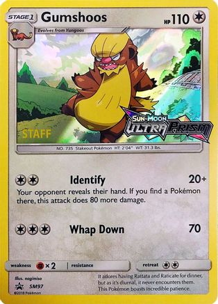 Gumshoos - SM97 (Prerelease) [Staff] (SM97) [SM Promos] Holofoil