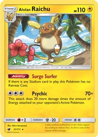 Alolan Raichu - 31/111 (SM Crimson Invasion) (31) [Deck Exclusives]