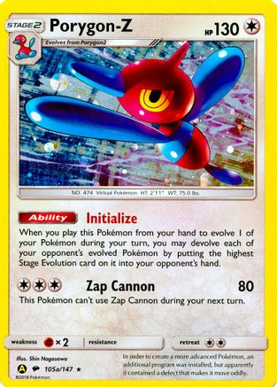 Porygon-Z - 105a/147 (105a) [Alternate Art Promos] Holofoil