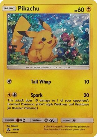 Pikachu - SM86 (General Mills Promo) (SM86) [Miscellaneous Cards & Products] Holofoil