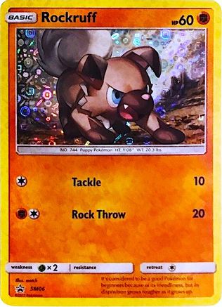 Rockruff - SM06 (General Mills Promo) (SM06) [Miscellaneous Cards & Products] Holofoil