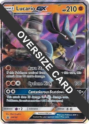Lucario GX - SM100 (SM100) [Jumbo Cards] Holofoil