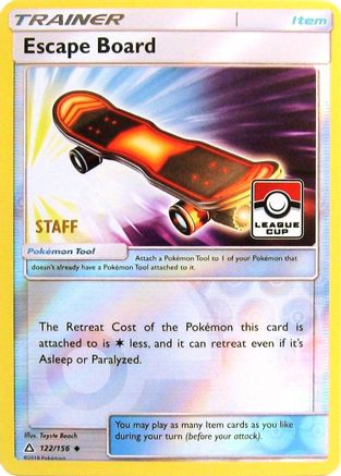 Escape Board - 122/156 (League Cup) [Staff] () [League & Championship Cards] Reverse Holofoil